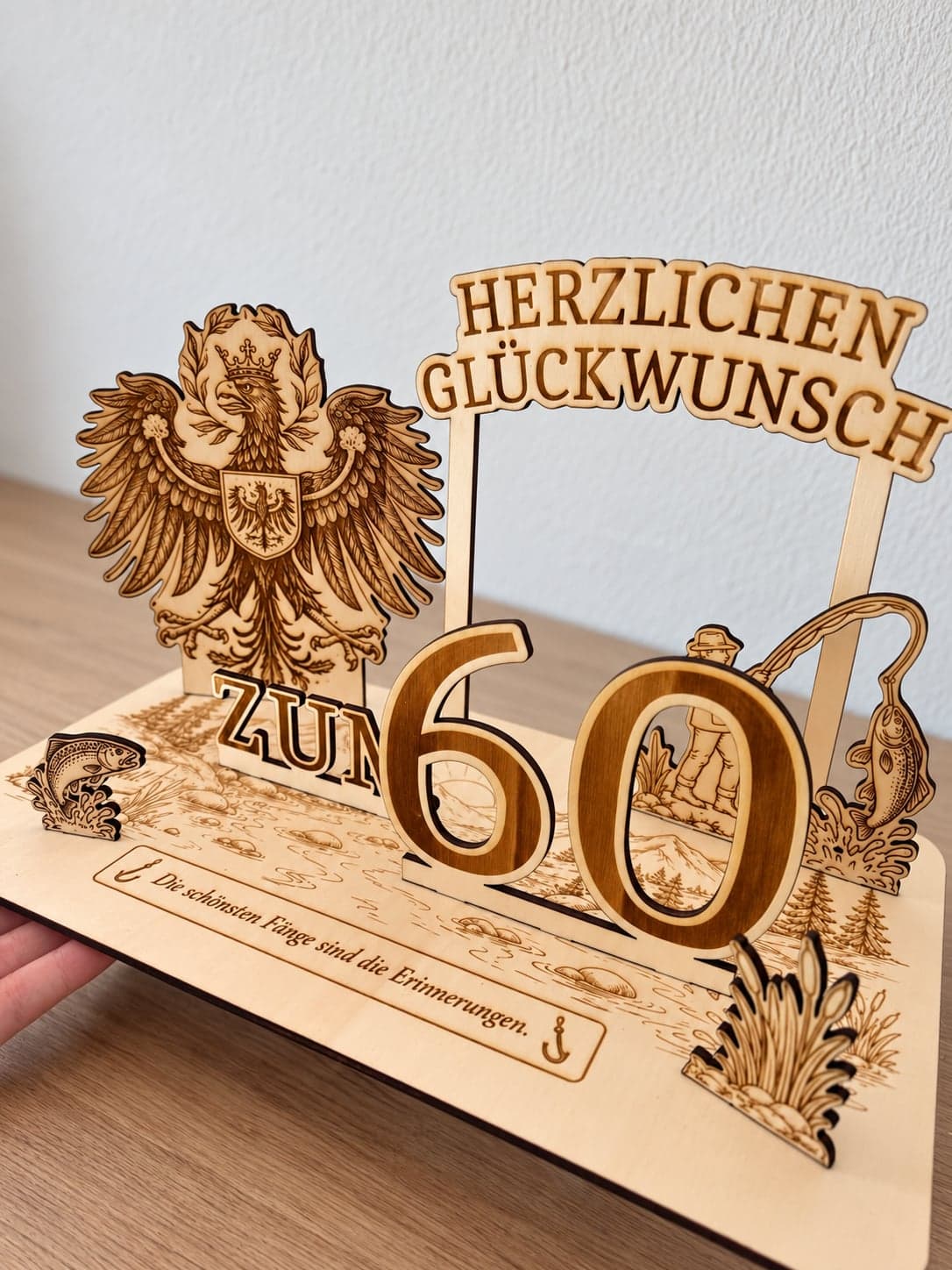 Geschenk zum 60. Geburtstag für einen Fischer